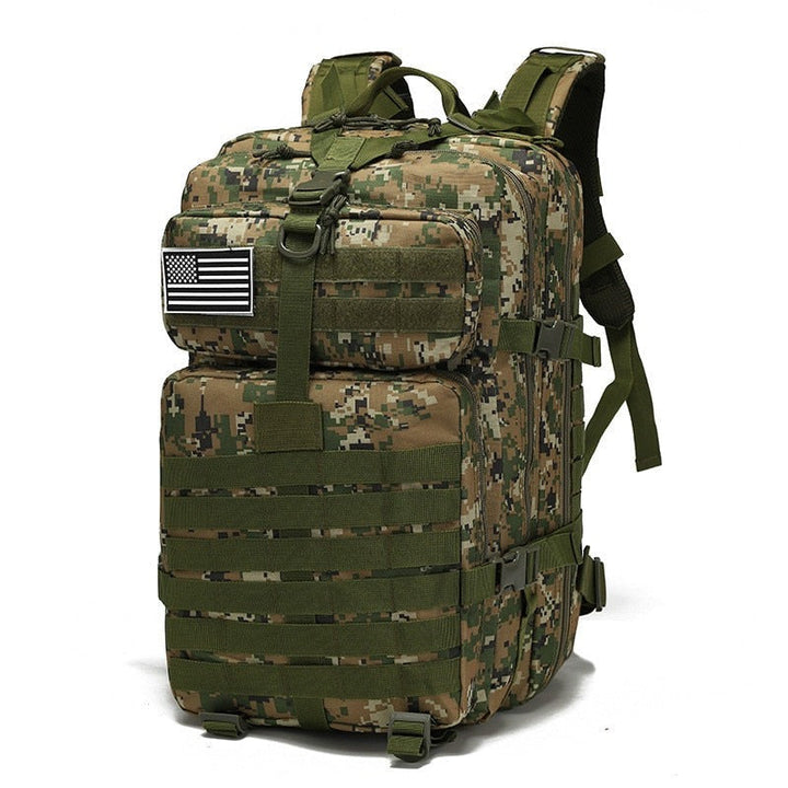 Adventure-ready 50L travel backpack with laptop compartment. Perfect for unisex hikers.