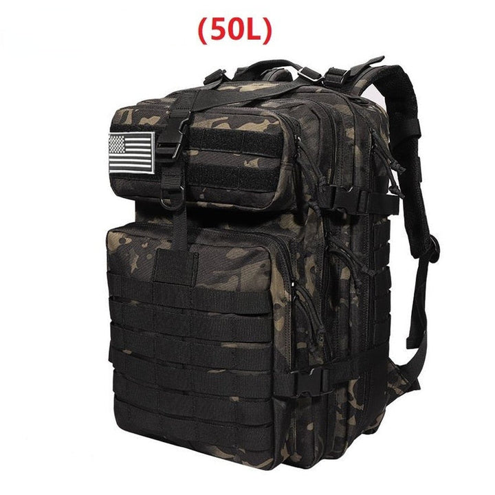 Water-resistant 50L adventure backpack for men & women. Ideal for extended travel & hiking.