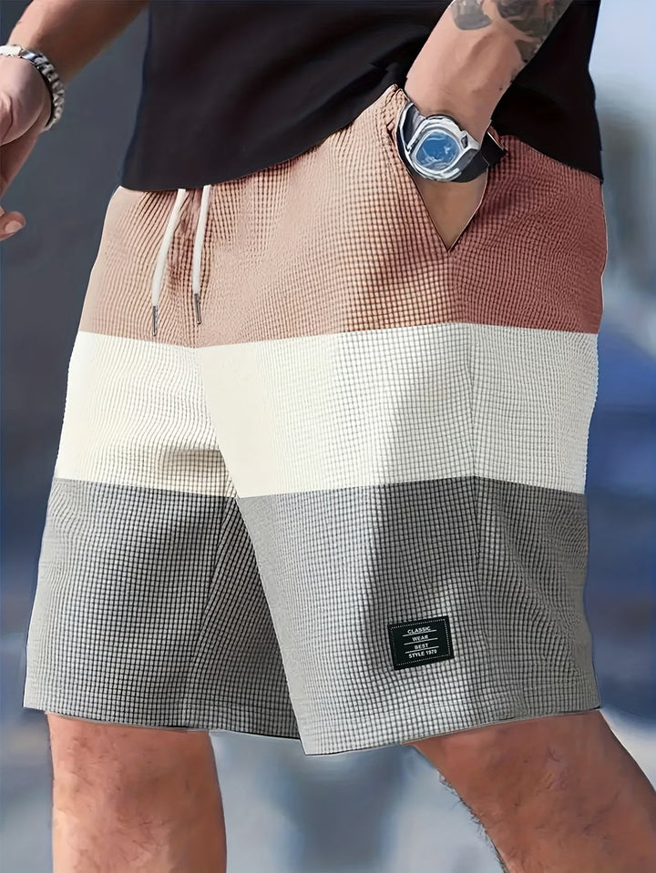 Relaxed fit men's comfortable summer shorts, perfect for warm days and holiday essentials. Casual & versatile.