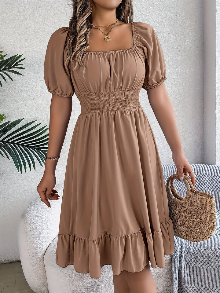 Sophia Puff Sleeve Midi Dress