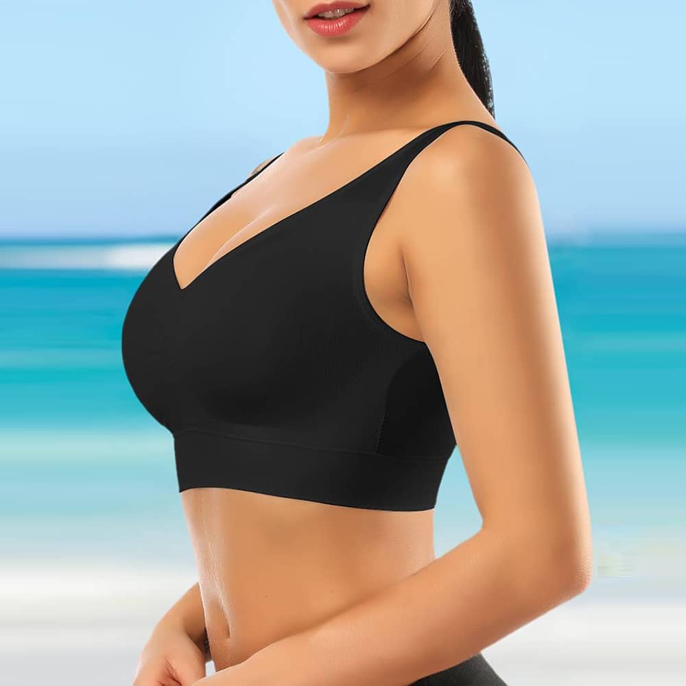 Seamless & wireless 5-pack comfort bras for women, offering supportive everyday lingerie.