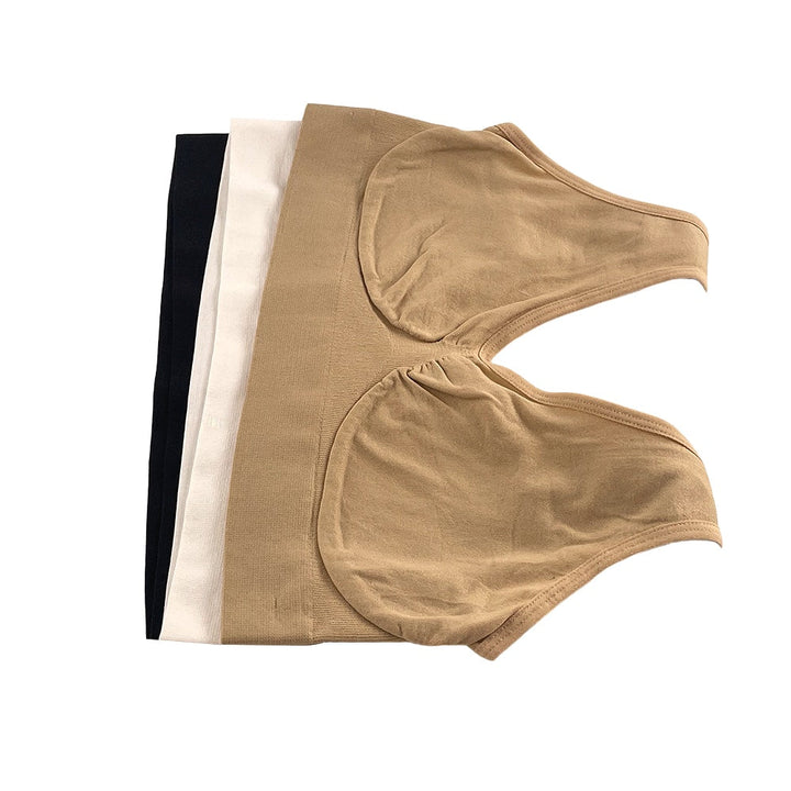 Supportive 5-pack women's seamless bras, wireless comfort for an invisible look under clothing.