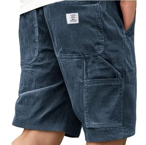 Comfortable men's cargo shorts, ideal for summer fashion, warm weather, and casual outings.