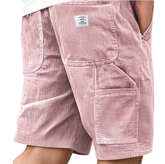 Practical men's cargo shorts with multiple pockets, perfect for outdoor activities & everyday use.