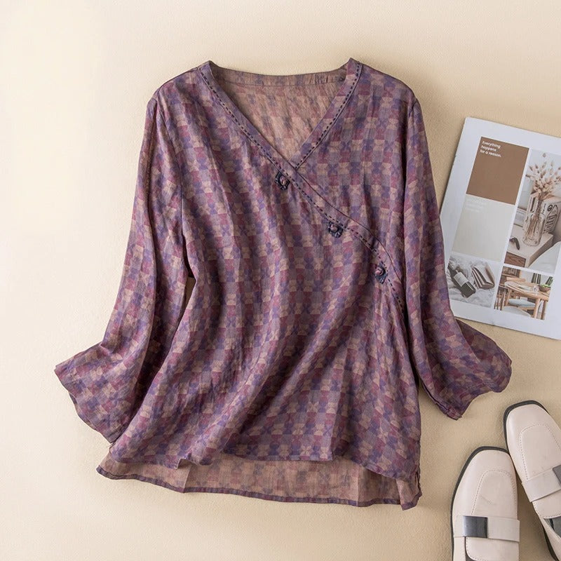 Women's Button Front Relaxed Shirt