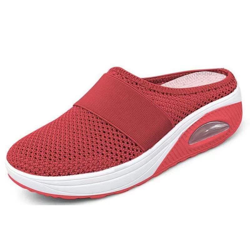 Women's air cushion walking shoes. Lightweight & breathable for all-day comfort & arch support.