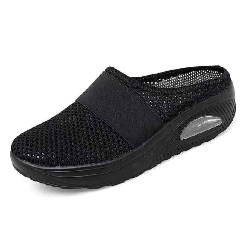Stylish women's casual walking shoes. Lightweight & breathable with air cushion comfort & arch support.