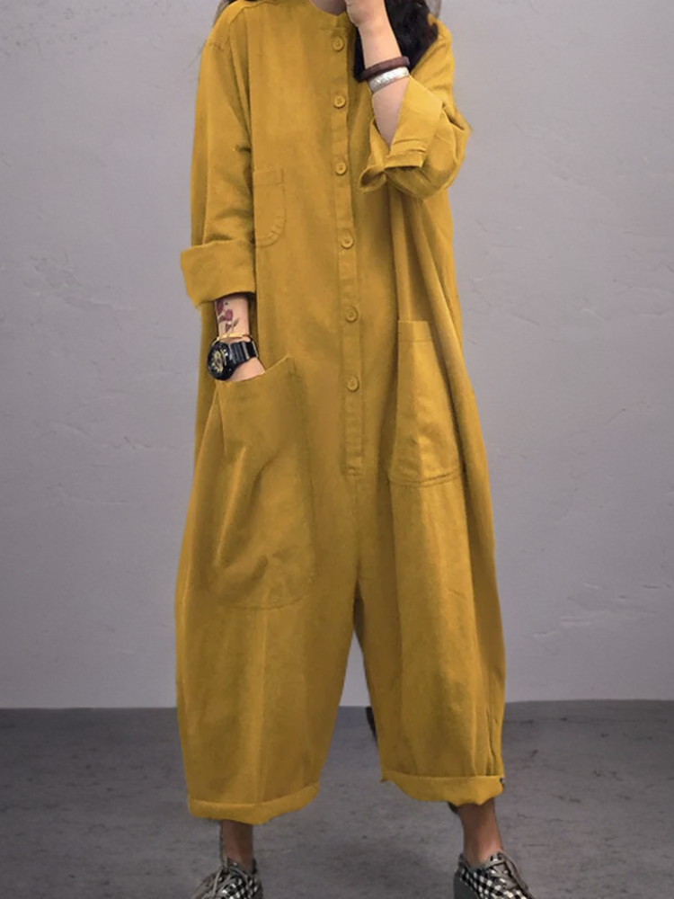 Effortless women's wide-leg summer jumpsuit in a comfortable fabric, perfect for travel or everyday casual style.