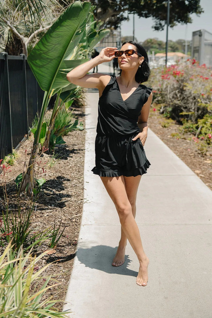 Stylish women's one-piece swimwear with supportive built-in bra. Perfect for beach or pool.