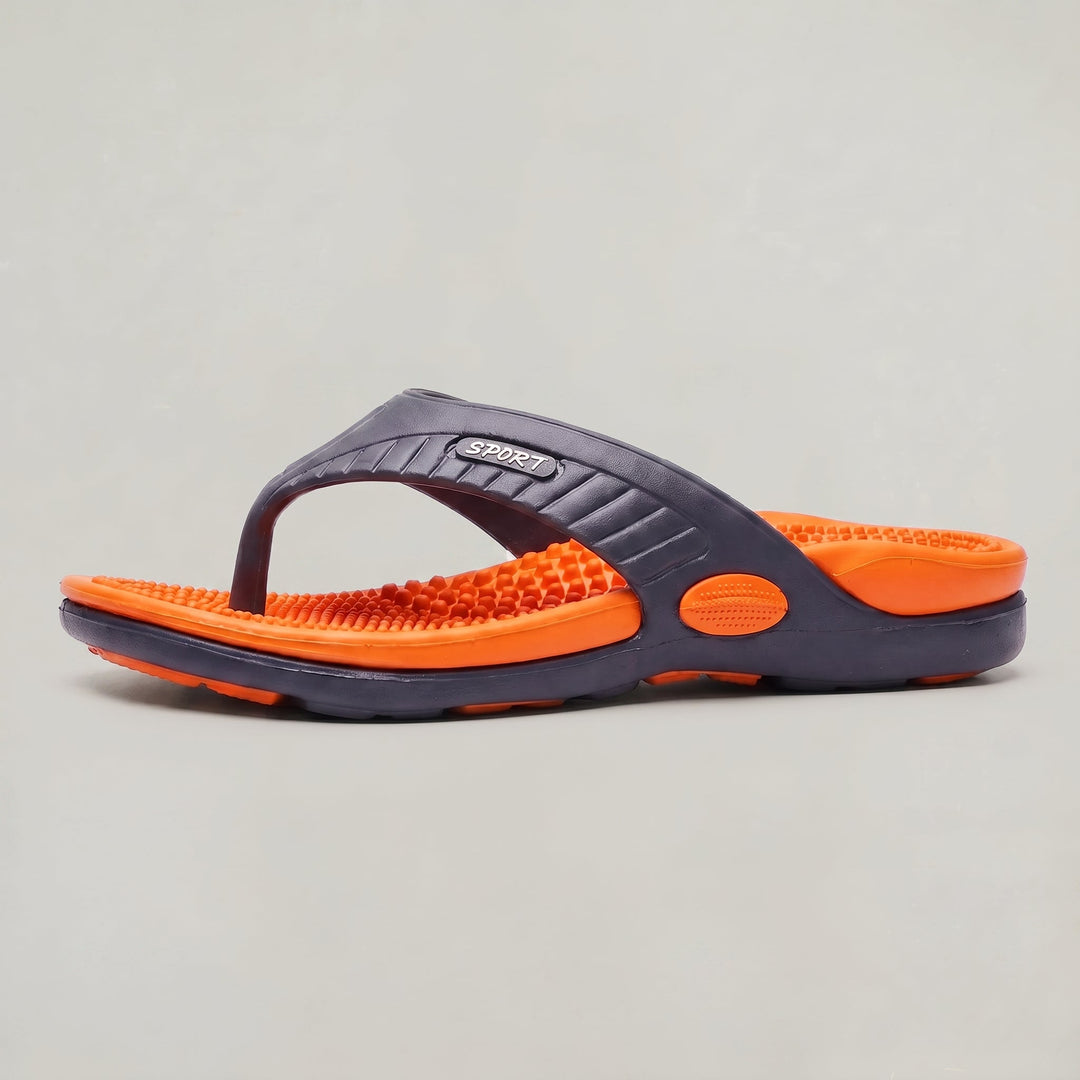 Lightweight men's thong sandals with textured footbed, perfect casual summer footwear.