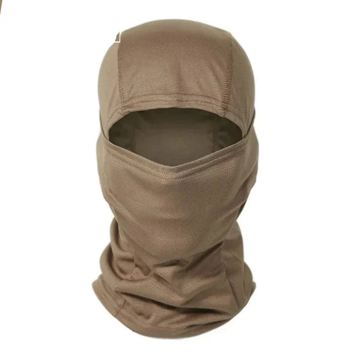 Tactical balaclava face mask for hunting, airsoft, and military outdoor gear.