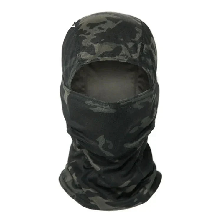 All-season tactical balaclava provides sun protection & cold weather warmth for headwear.