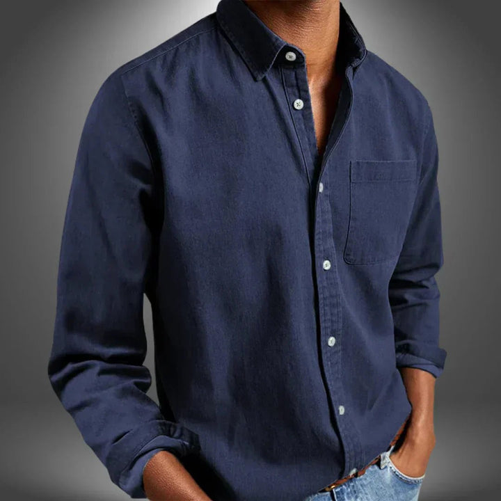 Classic Men's Regular Fit Button-Down Shirt. Breathable fabric & timeless style, perfect for everyday fashion.