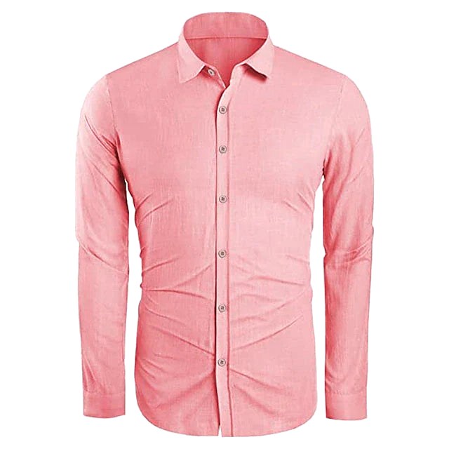 Men's casual button-down top, a comfortable regular fit shirt for smart casual men's fashion.