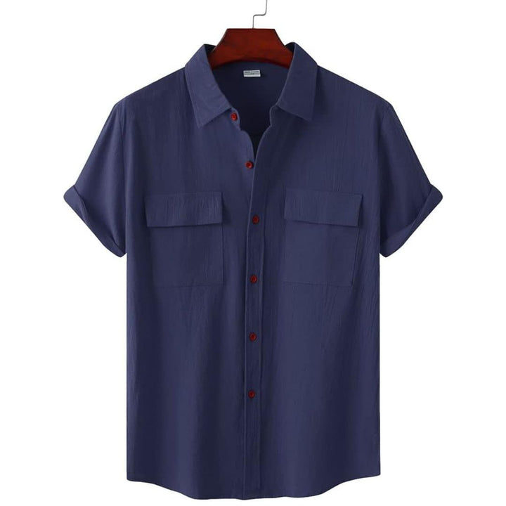Elegant short-sleeve women's blouse, the Annie Blouse. A versatile casual top for effortless spring & summer style.