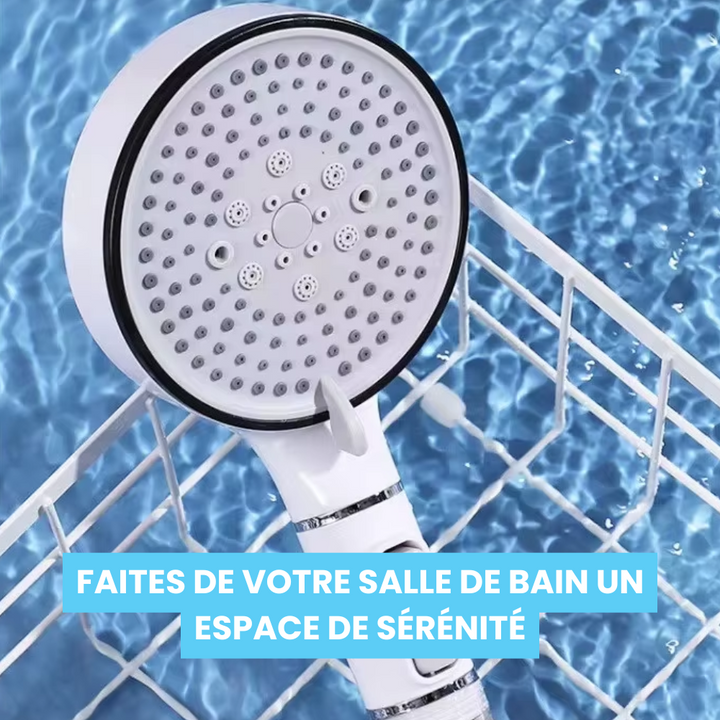 Enjoy purified, soft water and prevent limescale buildup with this innovative handheld water filter shower head.