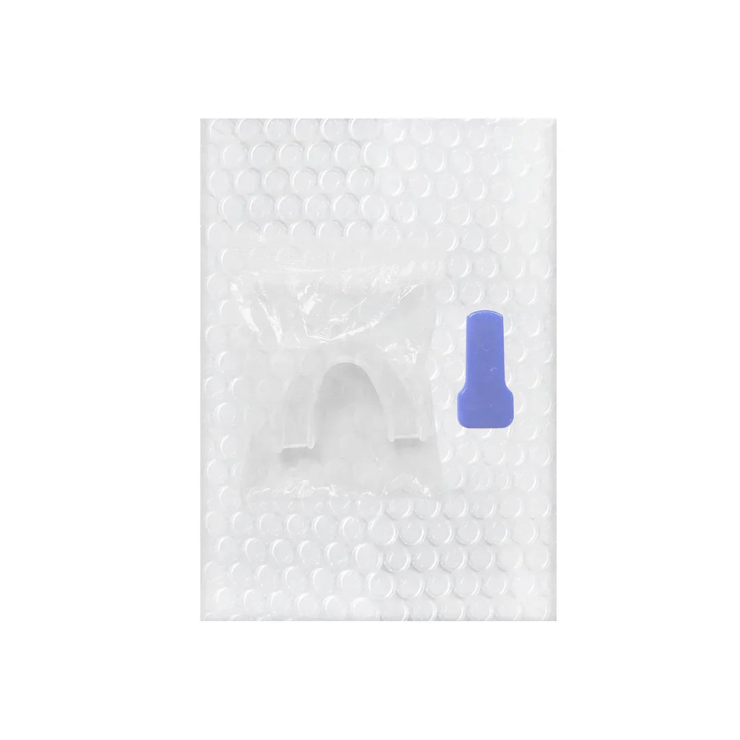 Adult anti-snoring mouthguard, comfortable snore stopper for peaceful sleep.