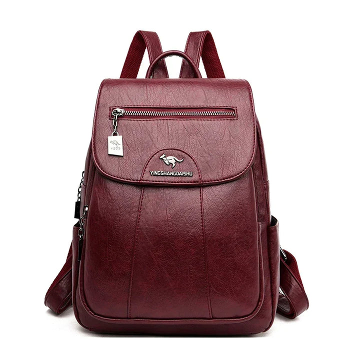 Modern anti-theft commuter backpack in black, offering secure storage & stylish design for daily essentials.