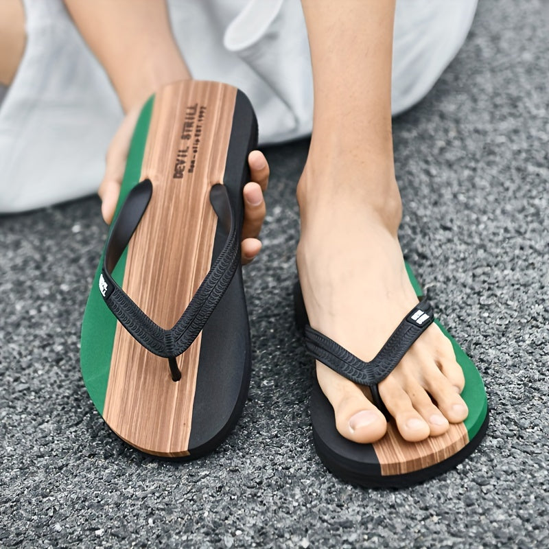Men's casual comfort slippers, lightweight and easy slip-on style, great for home or outdoors.