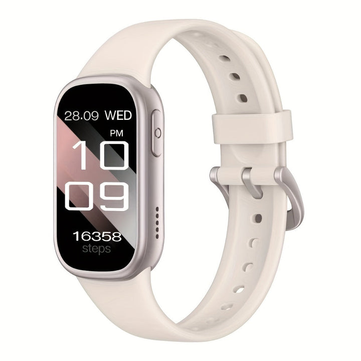 Unisex waterproof fitness smartwatch with long battery life & activity tracking.