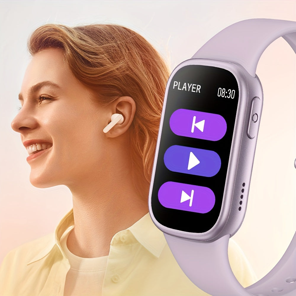 Advanced unisex waterproof smartwatch, fitness tracker, activity monitor, long-lasting battery.