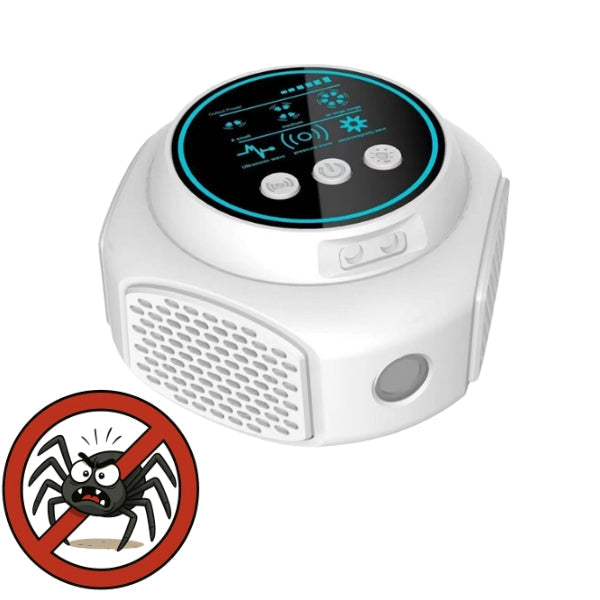 Home ultrasonic pest repeller to deter spiders & insects. Safe, chemical-free bug control for indoor use.