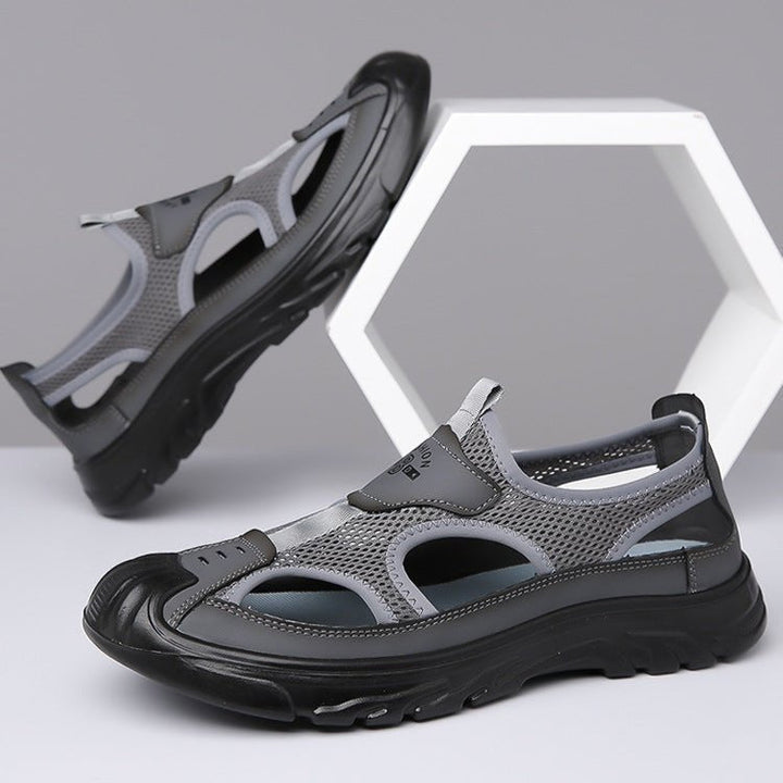 Men's breathable orthopedic outdoor shoes for walking, active use, and travel comfort.