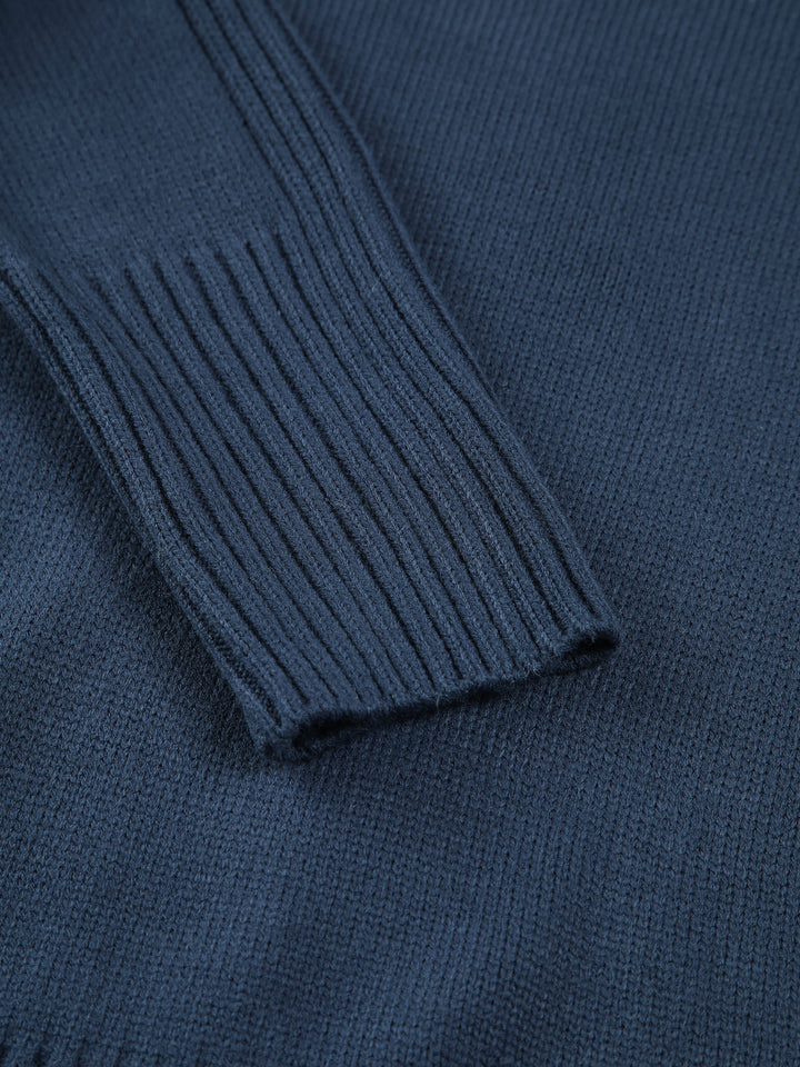 Soft & cozy women's mock neck knit sweater, ribbed texture in armygreen for versatile fall style.