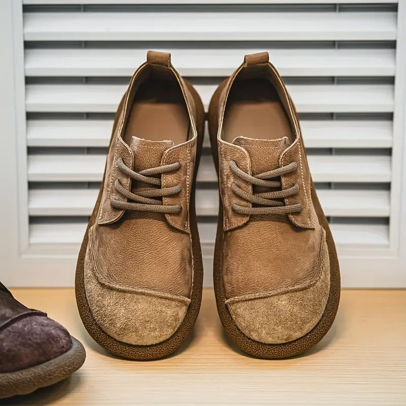 Men's classic lace-up orthopedic walking shoes, supportive & comfortable for everyday foot health.