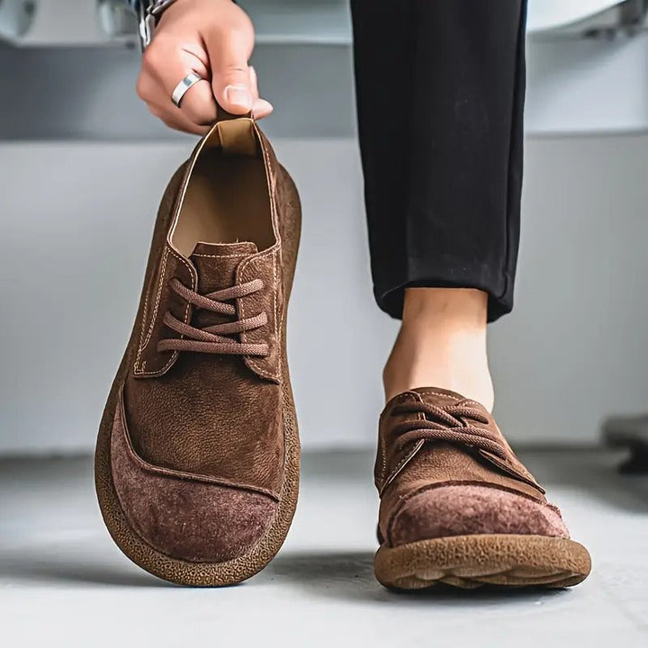 Classic men's durable lace-up walking shoes, orthopedic design for superior comfort and everyday support.
