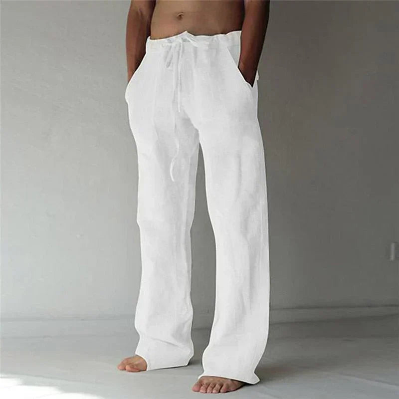Men's relaxed fit wide leg trousers for ultimate comfort & casual style, perfect for everyday fashion.