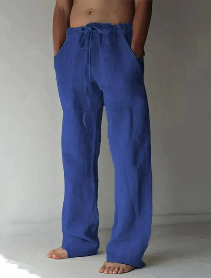 Men's casual wide leg trousers, featuring a relaxed fit for maximum comfort & versatile everyday style.