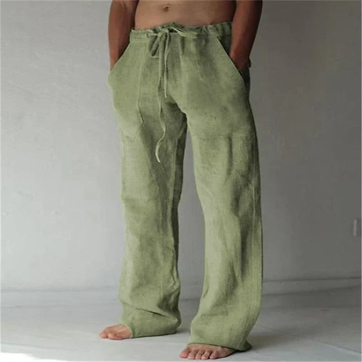 Stylish men's wide leg comfort pants, ideal for relaxed fit casual wear, everyday style & summer fashion.