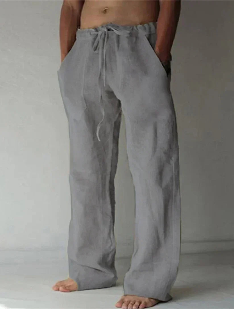 Relaxed fit men's wide leg pants, essential for comfort, casual wear, and effortless everyday style.
