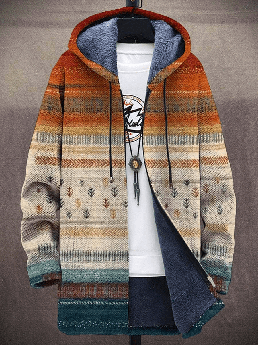 Women's artistic long-sleeve cardigan for versatile winter fashion. Cozy knitwear with an oversized fit.
