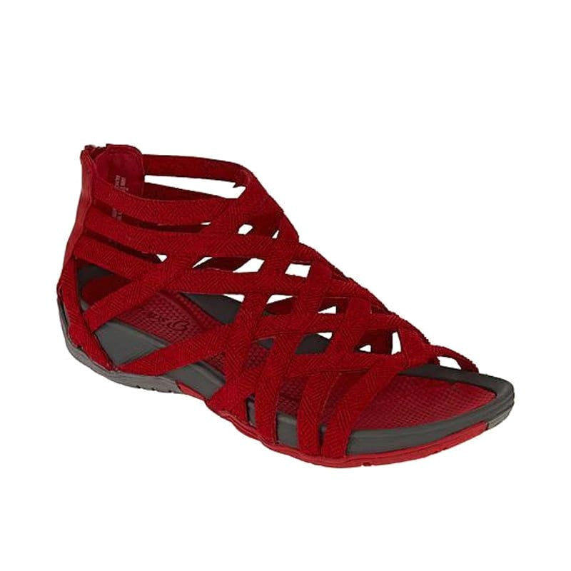 Women's walking sandals, gray, with robust arch support & adjustable fit for active days.