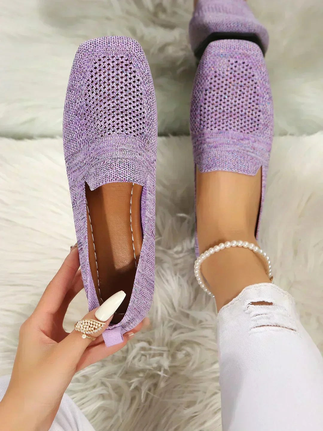 Casual women's lightweight slip-on walking shoes with orthopedic support for comfortable everyday wear.