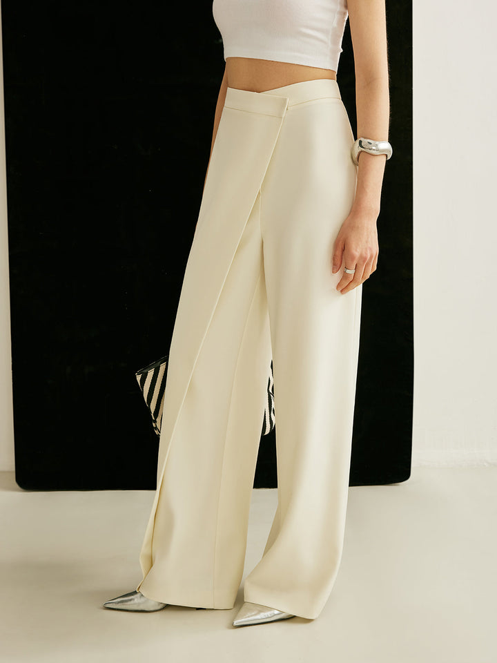 Women's High Waist Wide Leg Trousers