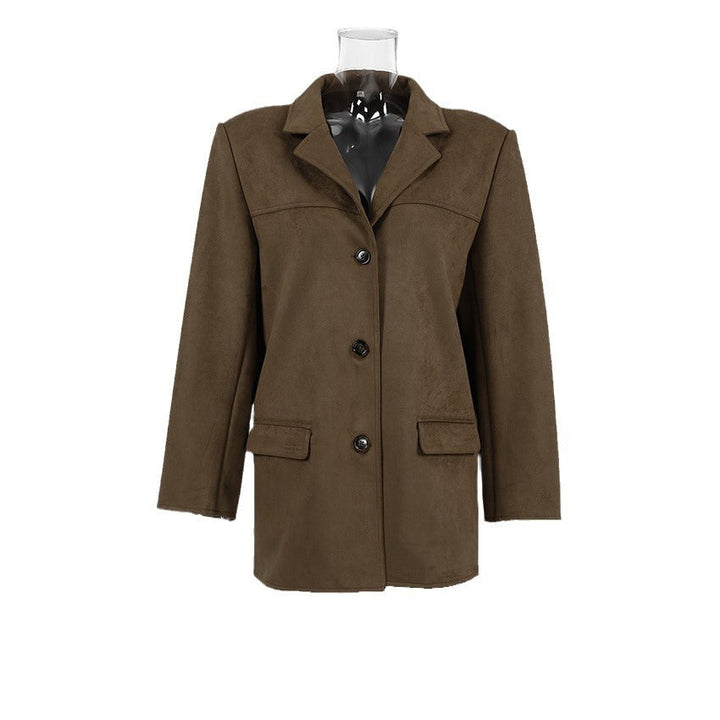 Smart casual women's one-button blazer, a versatile jacket for effortless style.