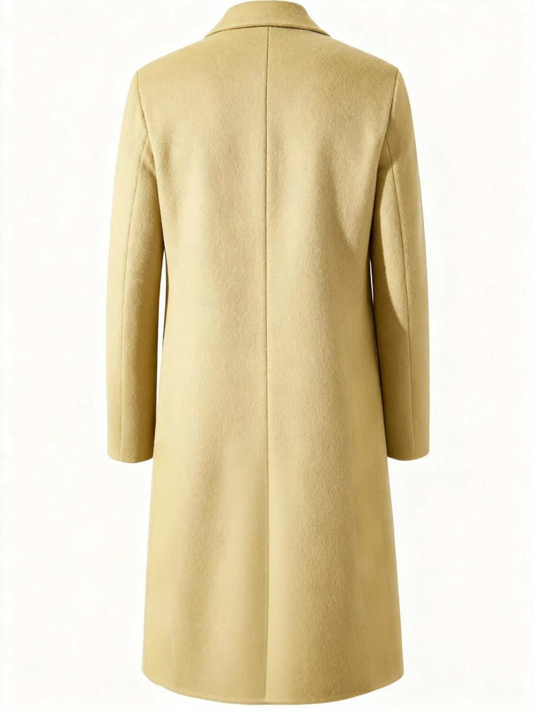 Elegant long trench coat for men, classic tailored design, perfect for autumn & winter.