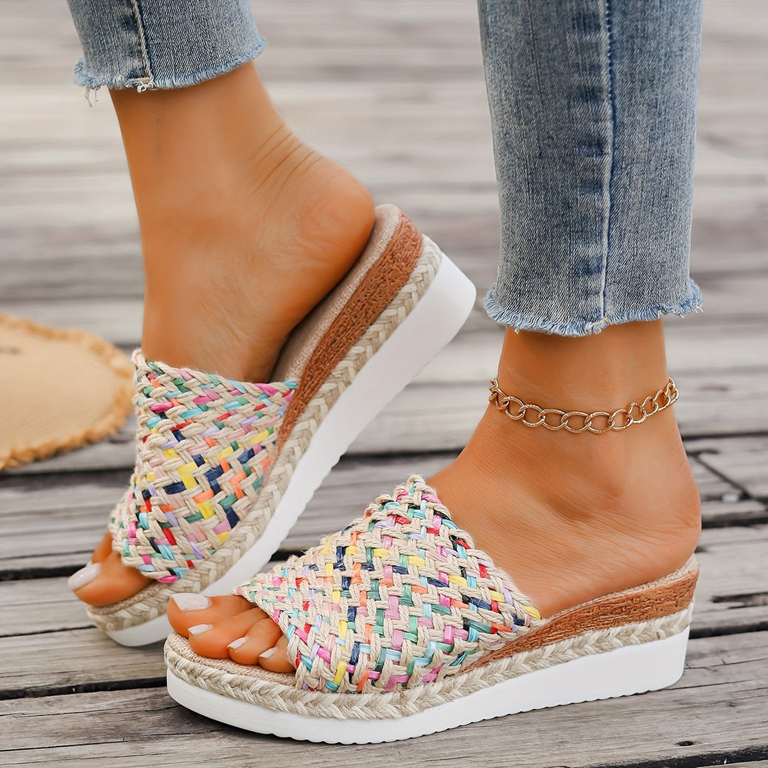 Women's Woven Wedge Sandals