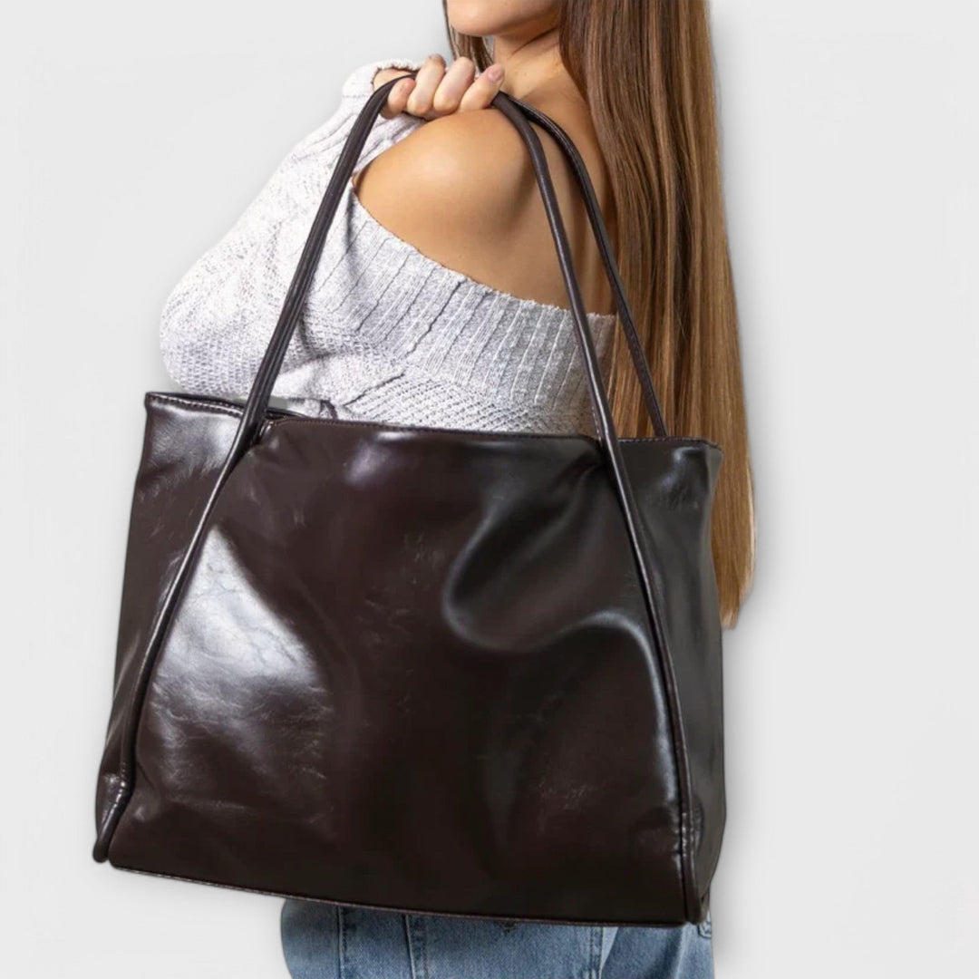 Polished Leather Handbag