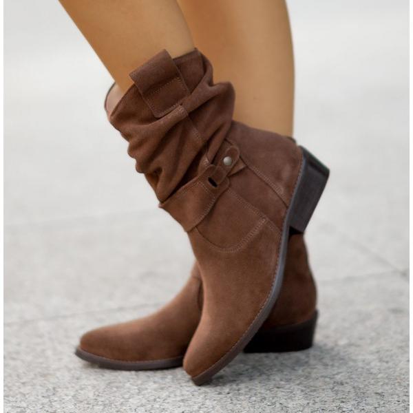 Women's Rosalie slouch ankle boots, low block heel. A versatile & comfy choice for any wardrobe.