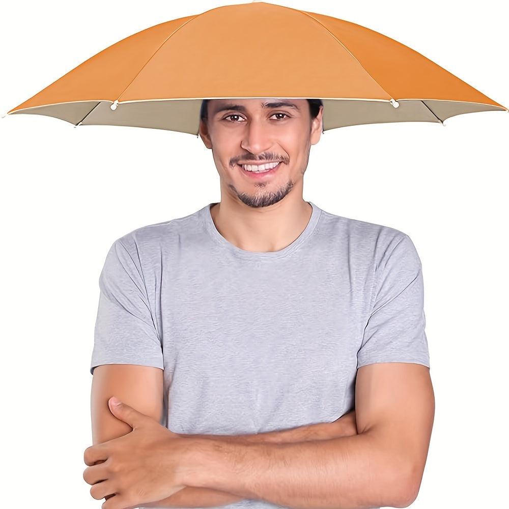Get hands-free sun protection with this lightweight UV umbrella hat, perfect for travel.