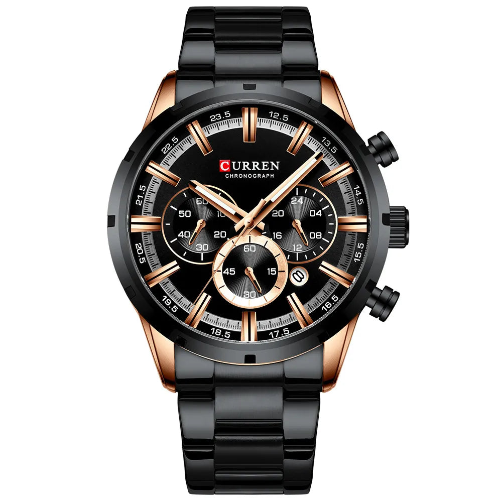 Full view of the Men's Limited Edition Vanguard watch, a bold and timeless luxury accessory for men.