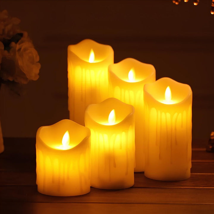 Flameless LED candles with remote for hassle-free ambiance, perfect for event lighting.