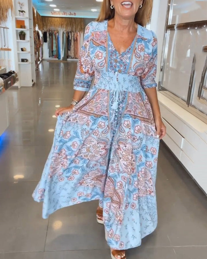 Helia Floral Maxi Dress