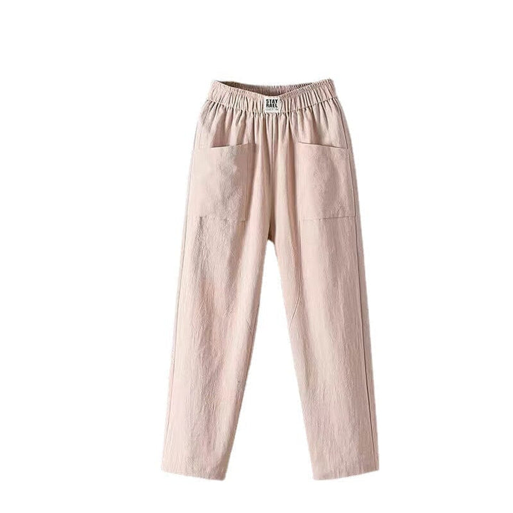 Lightweight linen blend trousers for women, an essential comfortable bottom for summer & spring.