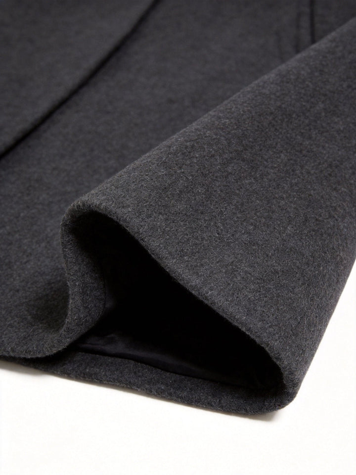 Men's long trench coat, classic tailored design, versatile for sophisticated autumn & winter.