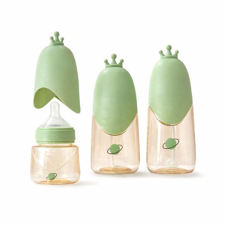 3-pack anti-colic silicone baby bottles, perfect for gentle infant feeding. Essential newborn care for colic relief.